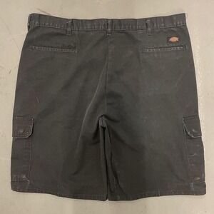 Dickies black canvas skater cargo shorts